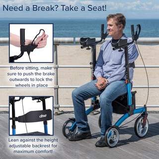 Foto 4 | Upright Walker Drive Medical Elevate Gris Con Asiento - Venta Internacional.