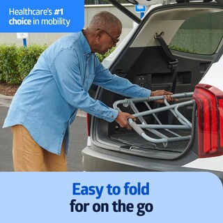 Foto 2 | Walker Medline Plegable, Ligera Para Personas Mayores, Con Ruedas De 5 Pulgadas - Venta Internacional.