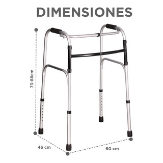 Foto 2 | Andadera Ortopédica Con Asiento Plegable De Lona Adulto Eo Safe Imports Esi-19154 Plata