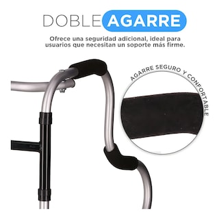 Foto 2 | Andadera Ortopedica De Doble Apoyo Para Adulto Eo Safe Imports Esi-19152 Plata