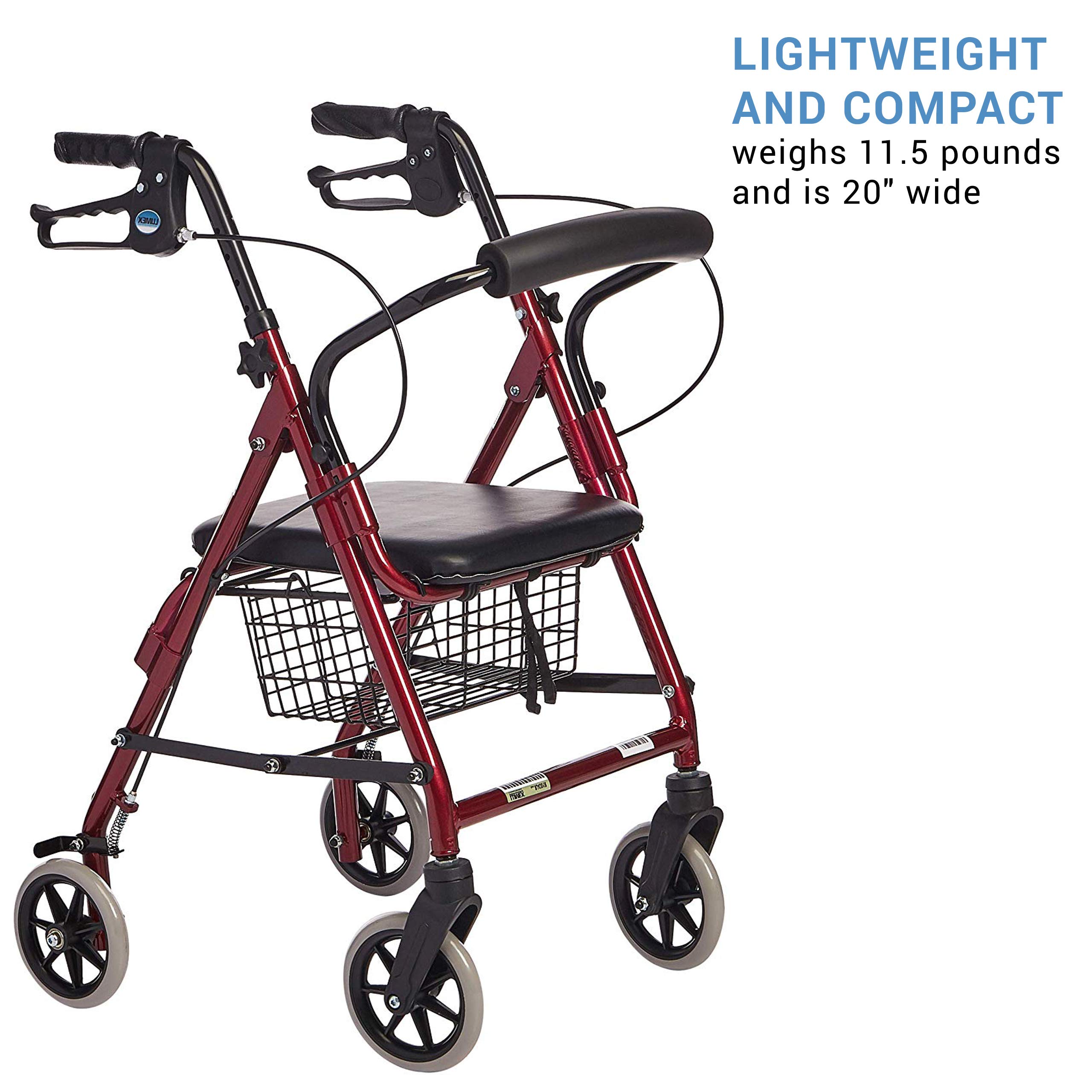 Foto 3 pulgar | Rollator Lumex Walkabout Junior Narrow Con Asiento Para Personas Mayores - Venta Internacional.