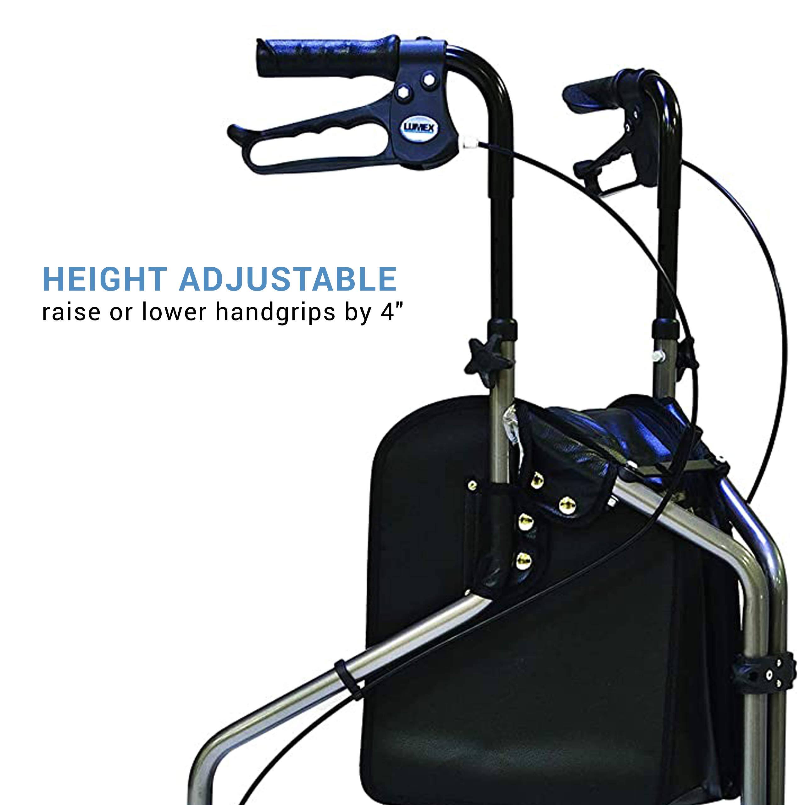 Foto 8 pulgar | Walker Lumex, Plegable Y Liviano En 3 Ruedas, Para Personas Mayores - Venta Internacional.