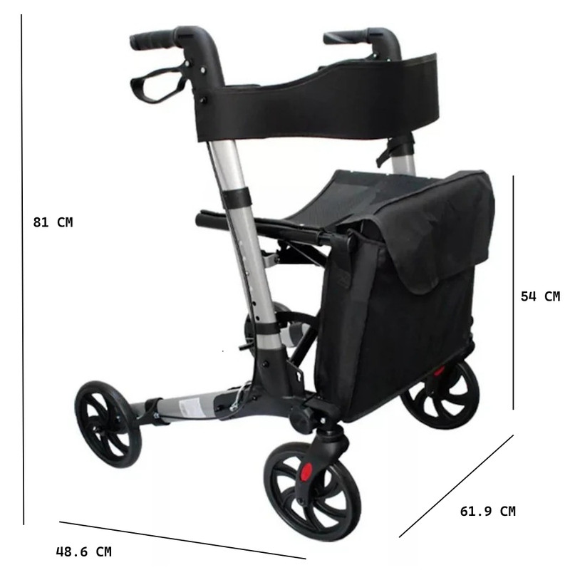 Foto 3 pulgar | Andadera Plegable Rollator Aluminio C/canastilla Speedy