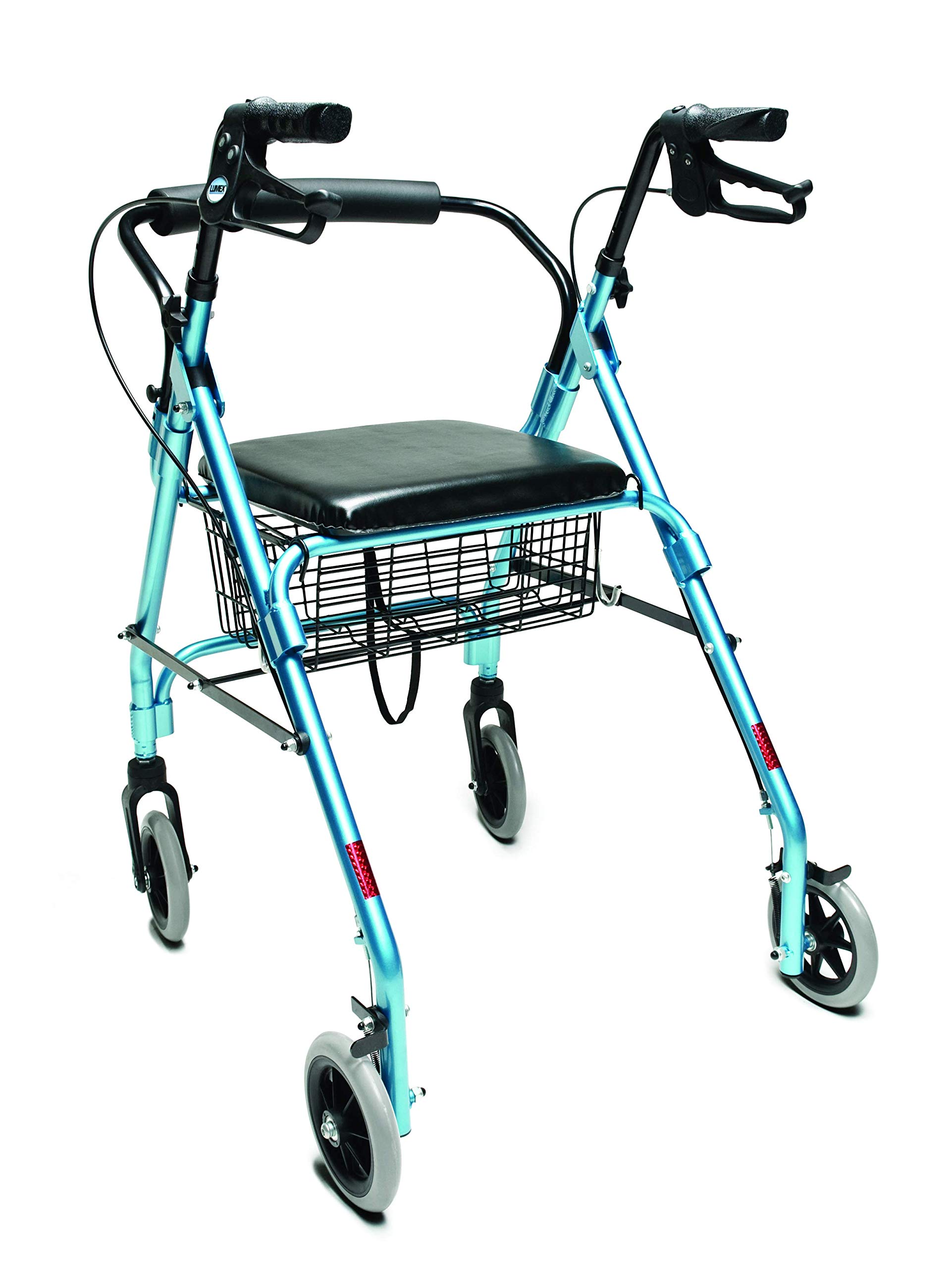 Foto 3 pulgar | Rollator Lumex Walkabout Lite Ligero De 6,6 Kg Con Asiento Aqua - Venta Internacional.