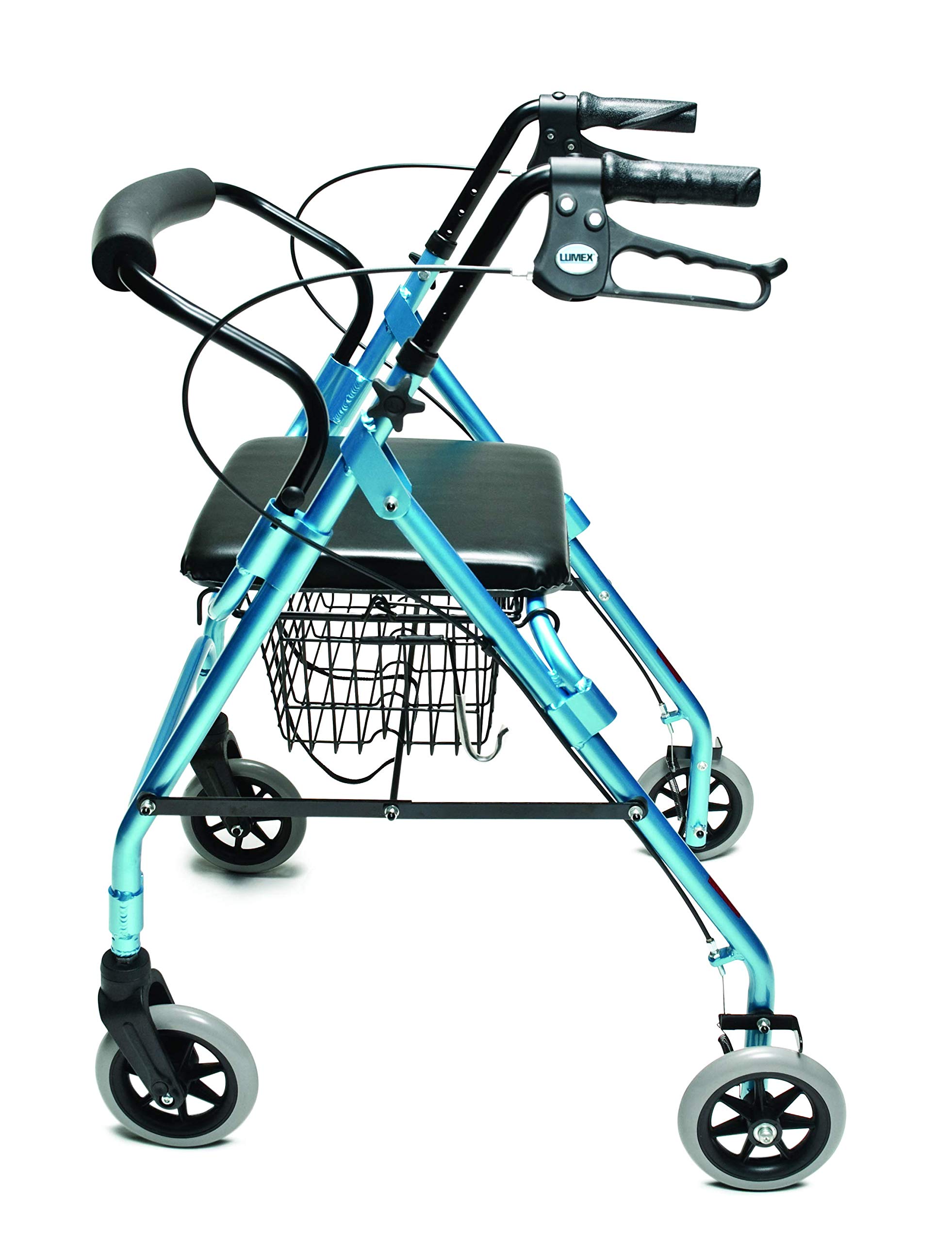 Foto 4 pulgar | Rollator Lumex Walkabout Lite Ligero De 6,6 Kg Con Asiento Aqua - Venta Internacional.