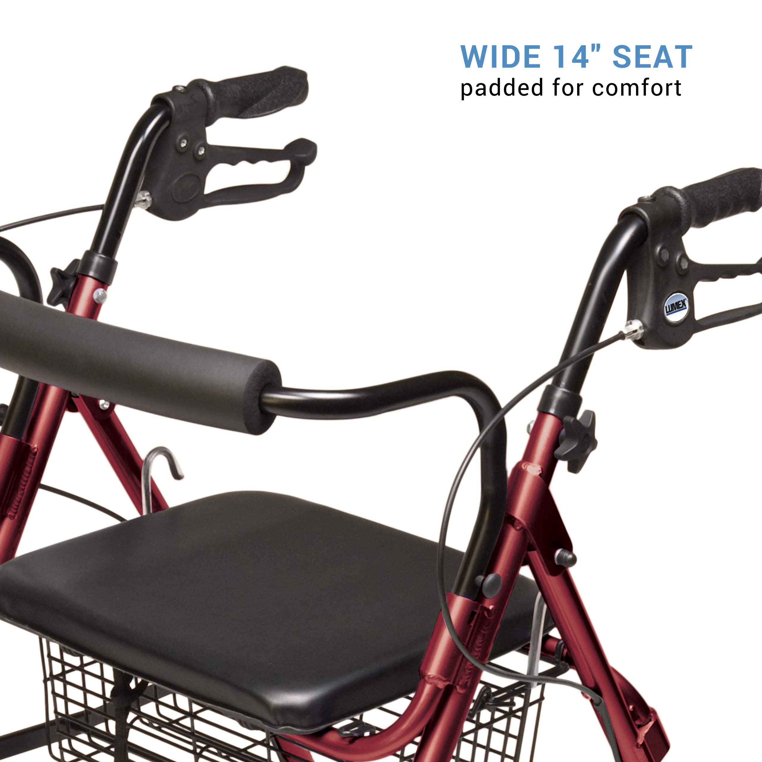 Foto 3 pulgar | Rollator Graham-field Rj4805r Lumex Walkabout Contour Rojo - Venta Internacional.