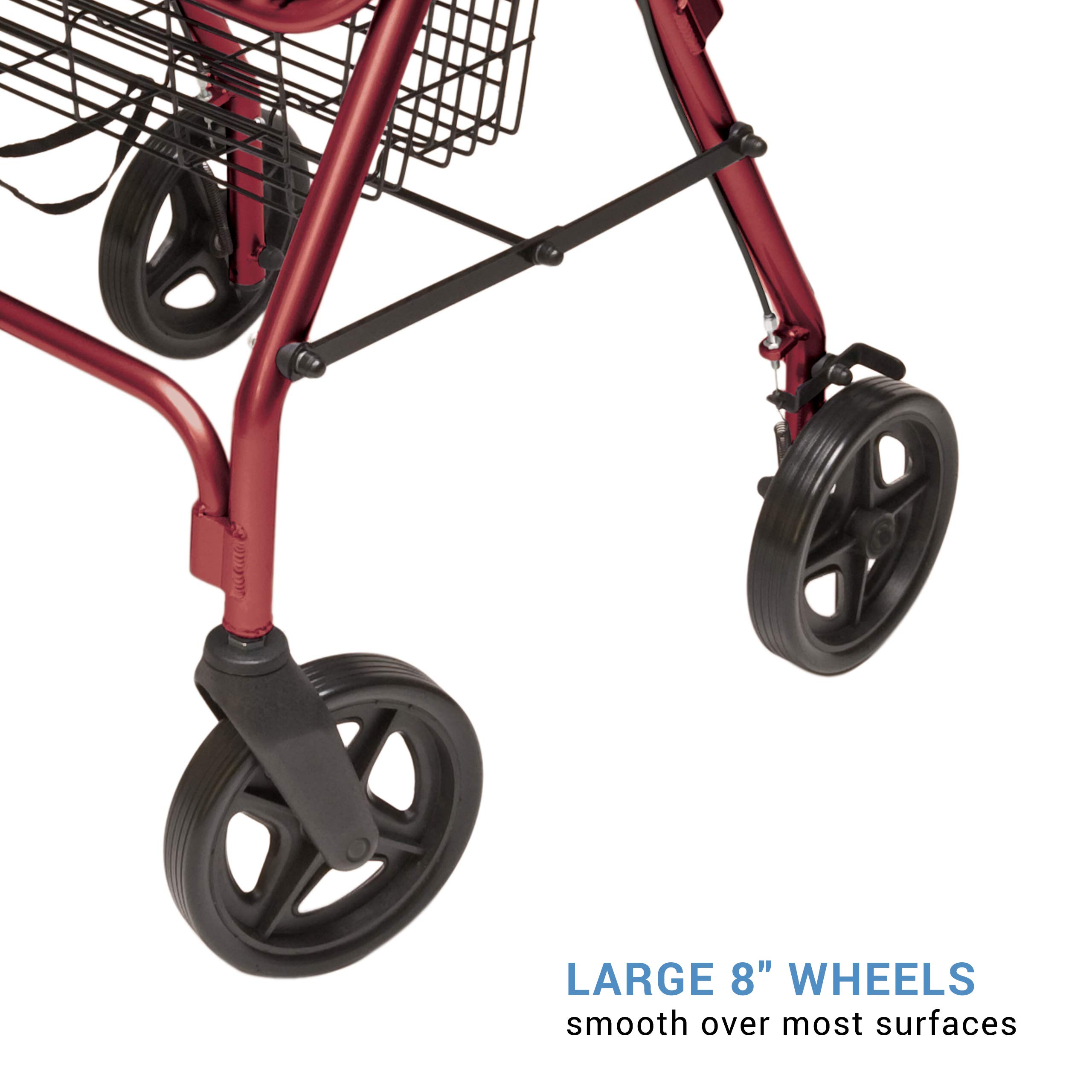 Foto 5 pulgar | Rollator Graham-field Rj4805r Lumex Walkabout Contour Rojo - Venta Internacional.