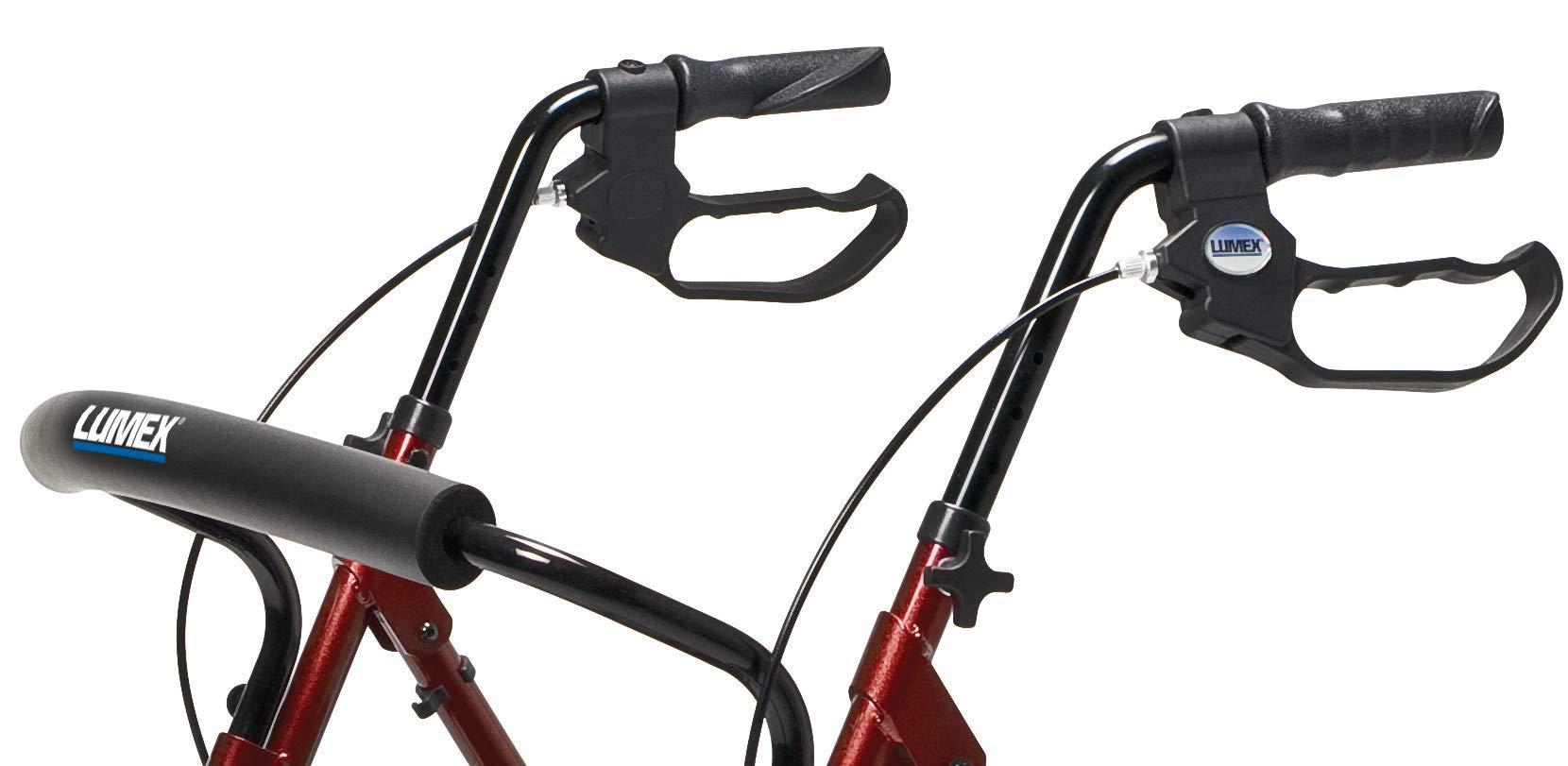 Foto 3 pulgar | Rollator Lumex Set N' Go Wide, Regulable En Altura, Color Burdeos - Venta Internacional.
