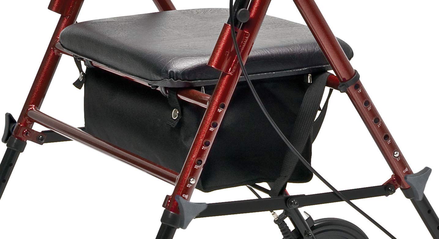 Foto 4 pulgar | Rollator Lumex Set N' Go Wide, Regulable En Altura, Color Burdeos - Venta Internacional.