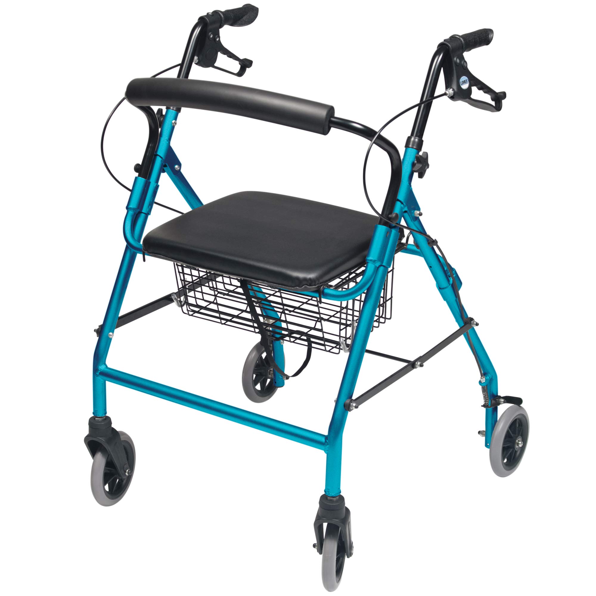 Foto 2 pulgar | Rollator Lumex Walkabout Wide Con Asiento De 15.5 Pulgadas Aqua Rj4318aq - Venta Internacional.