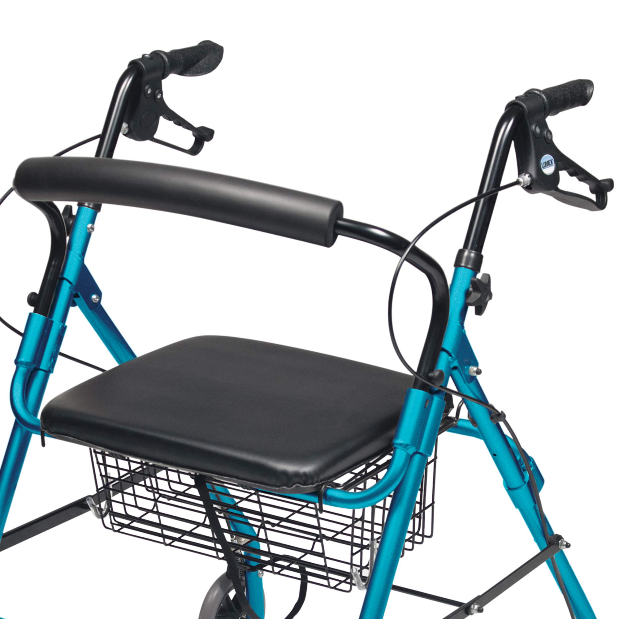 Foto 4 pulgar | Rollator Lumex Walkabout Wide Con Asiento De 15.5 Pulgadas Aqua Rj4318aq - Venta Internacional.