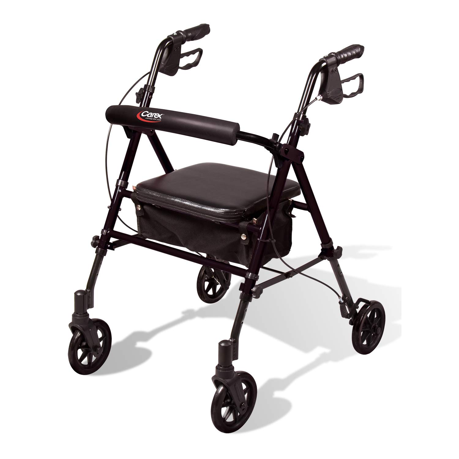 Foto 2 pulgar | Rollator Walker Carex Step 'n Rest De Aluminio Con Asiento Negro - Venta Internacional.