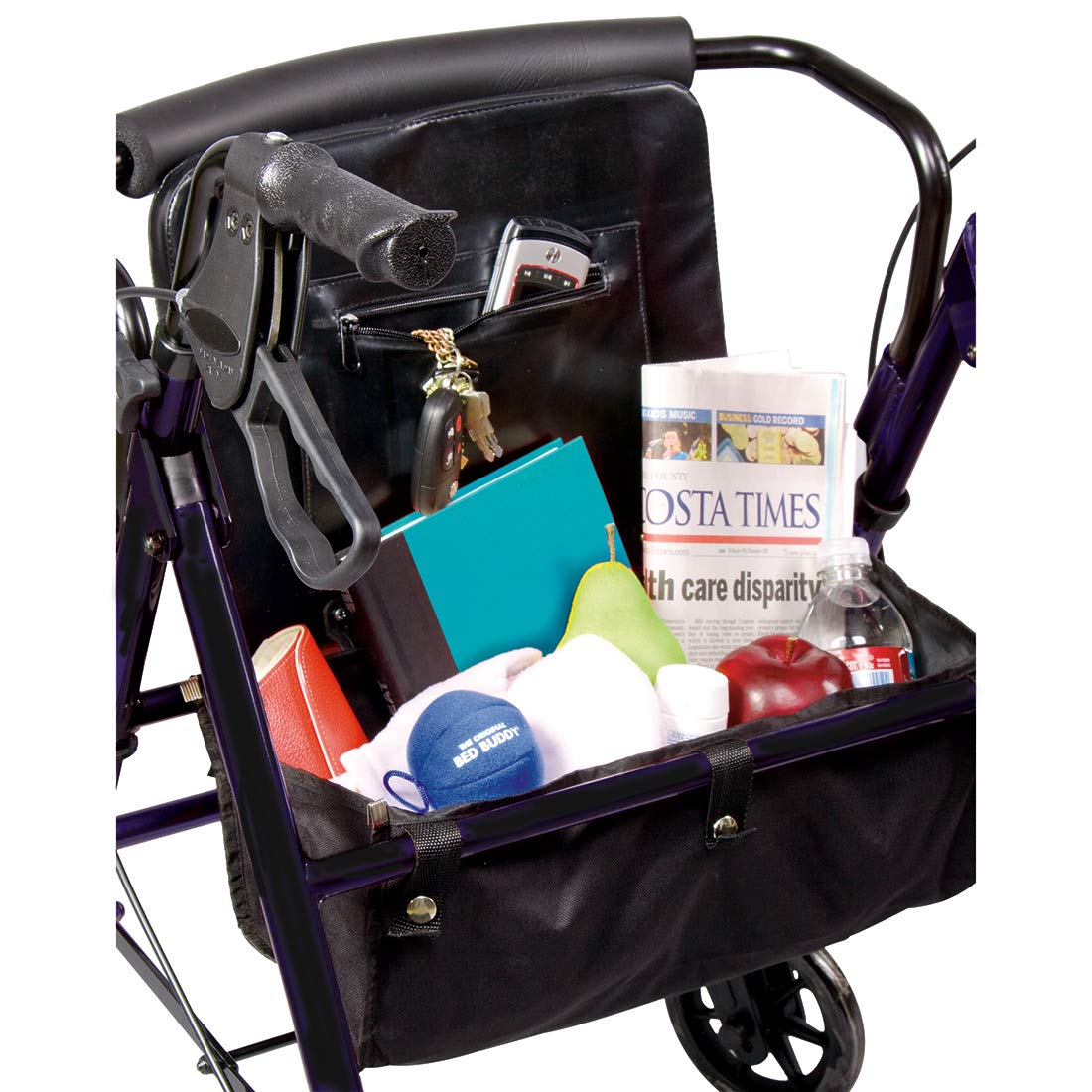 Foto 6 pulgar | Rollator Walker Carex Step 'n Rest De Aluminio Con Asiento Negro - Venta Internacional.