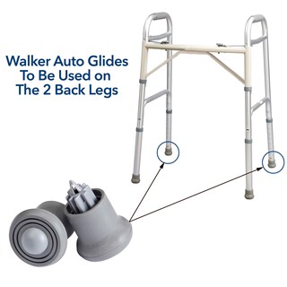 Foto 3 | Walker Auto Glides Carex Para Personas Mayores Y Adultos, Ajuste Universal - Venta Internacional.