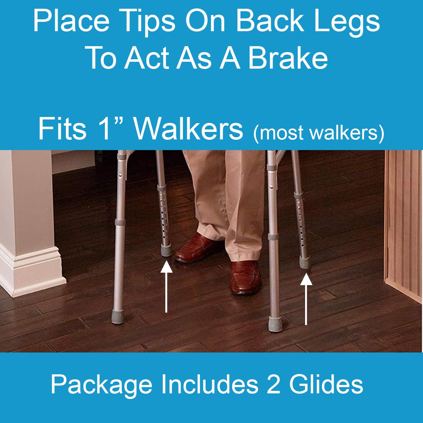 Foto 6 pulgar | Walker Auto Glides Carex Para Personas Mayores Y Adultos, Ajuste Universal - Venta Internacional.