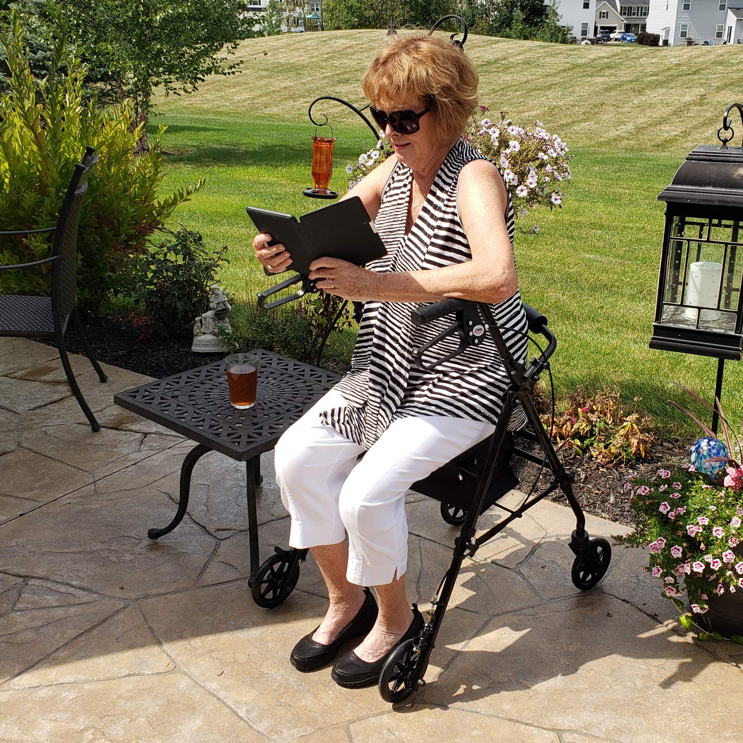Foto 6 pulgar | Rollator Walker Carex Step 'n Rest De Aluminio Con Asiento De 250 Libras - Venta Internacional.