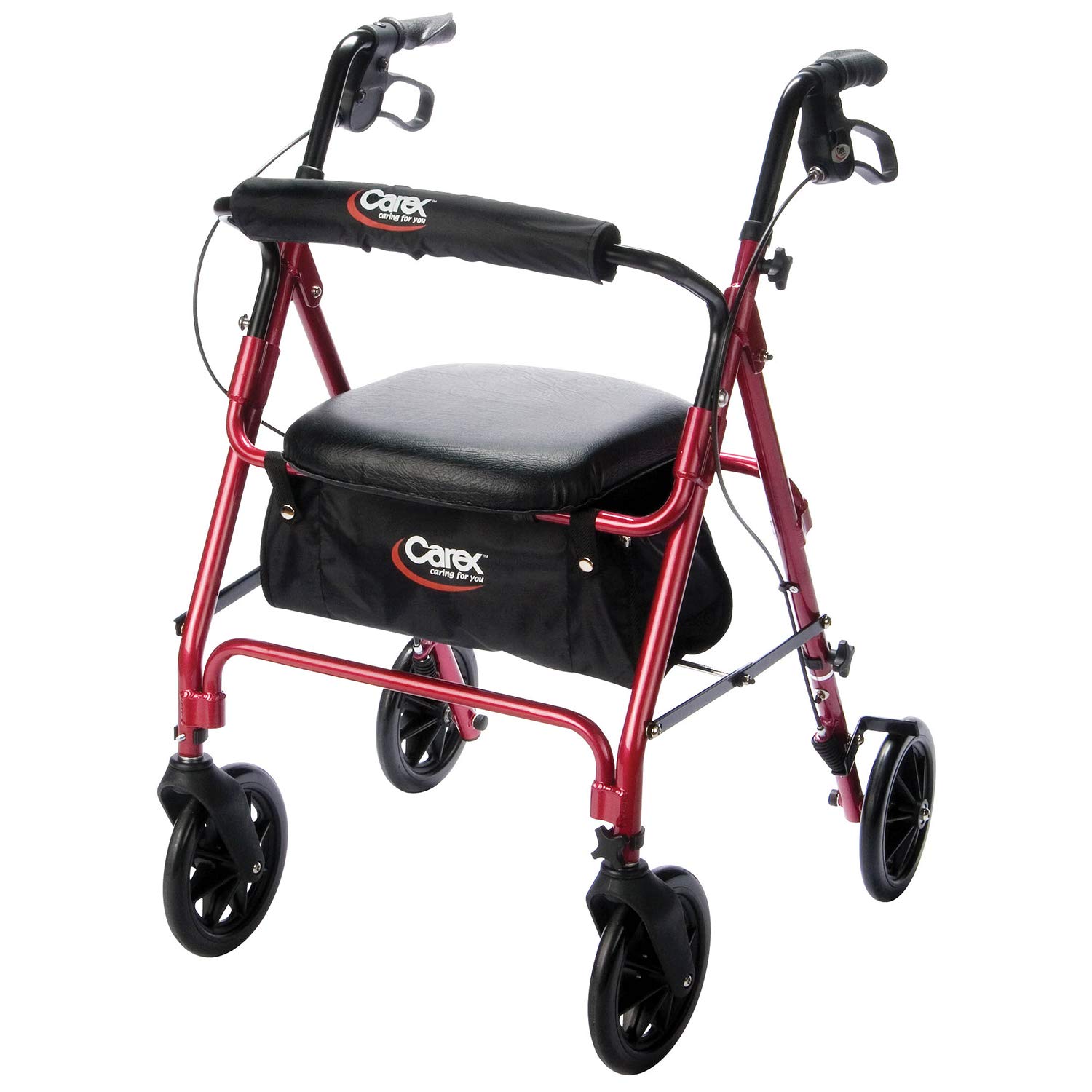 Foto 2 pulgar | Rollator Walker Carex En Altura Ajustable Con Asiento De 250 Libras - Venta Internacional.