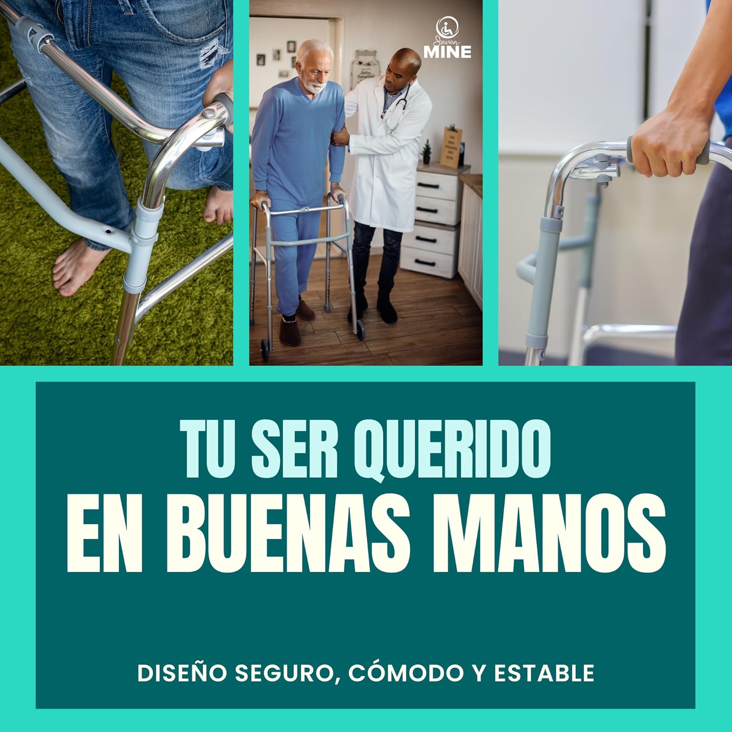 Foto 4 | Andadera para Adulto de Aluminio SC Super Confort Ajustable