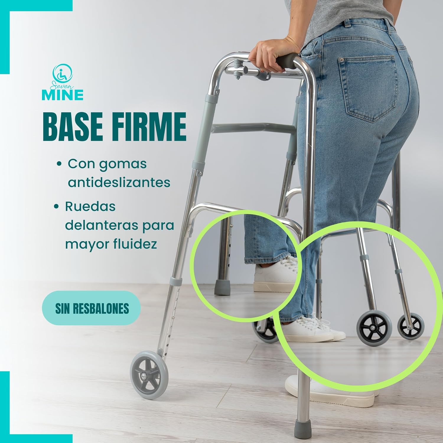 Foto 7 | Andadera para Adulto de Aluminio SC Super Confort Ajustable