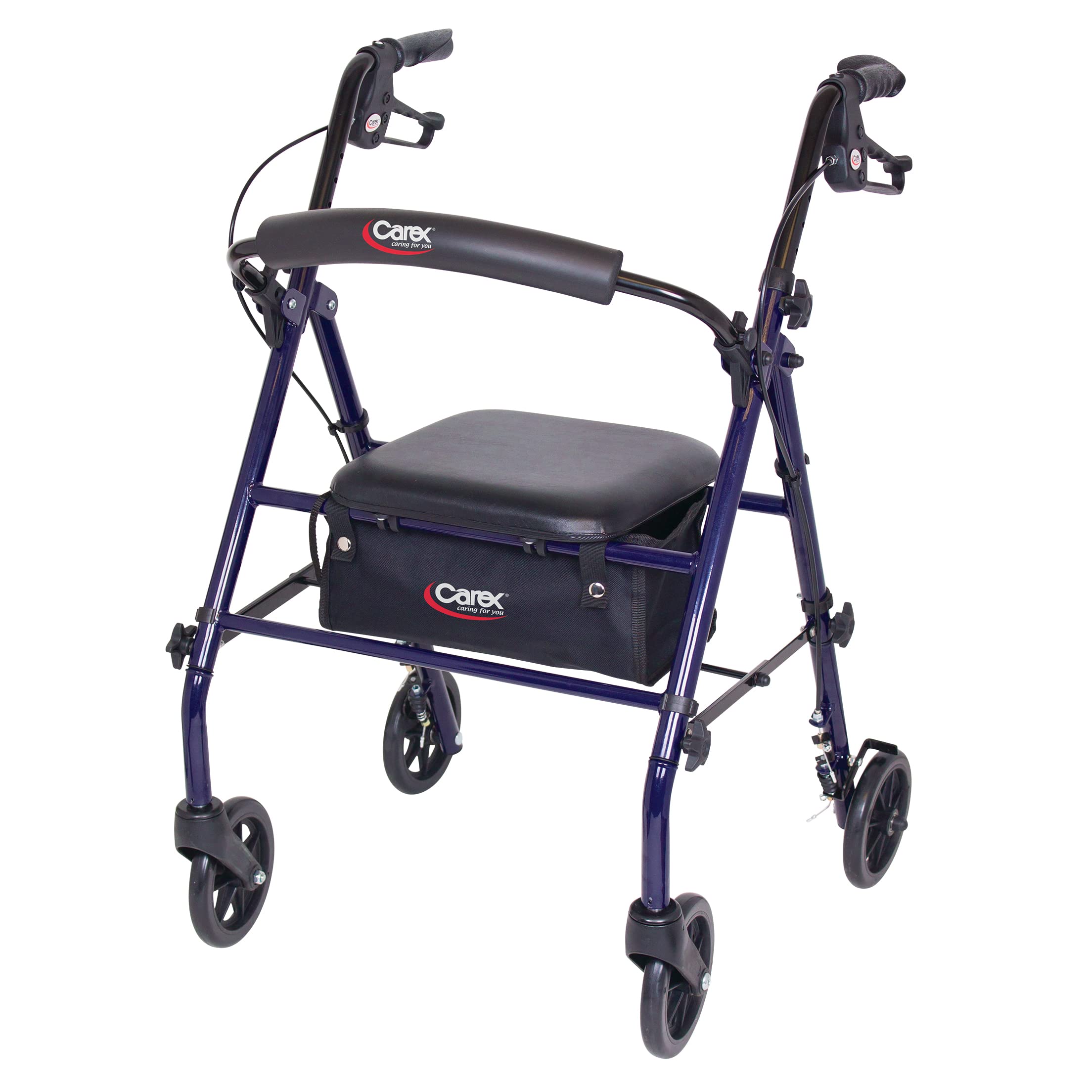 Foto 1 | Rollator Walker Carex Steel Con Asiento Y Ruedas  350 Libras - Venta Internacional.