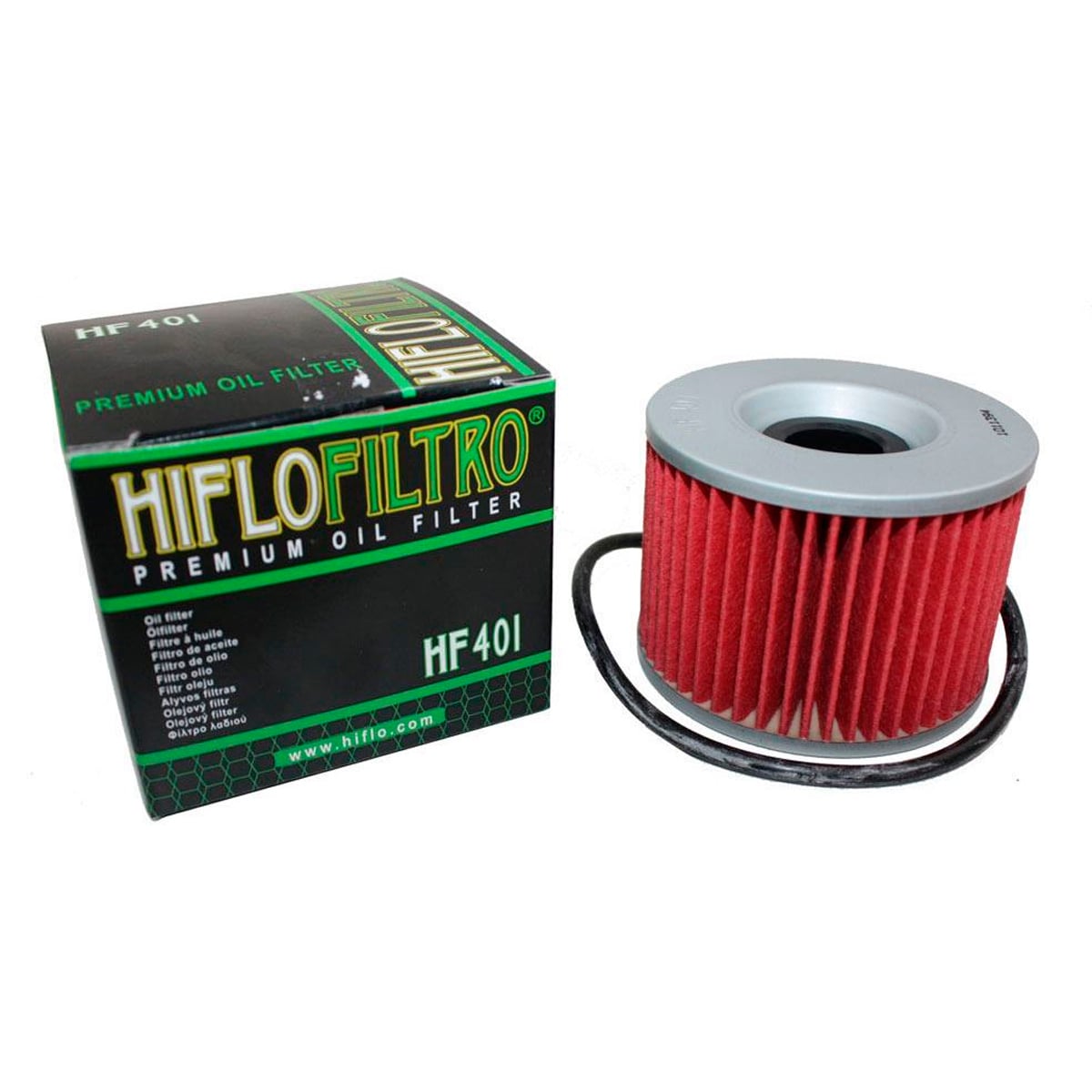 Filtro de Aceite Premium para Moto Hiflofitro Hf401 Kawasaki color Rojo $399