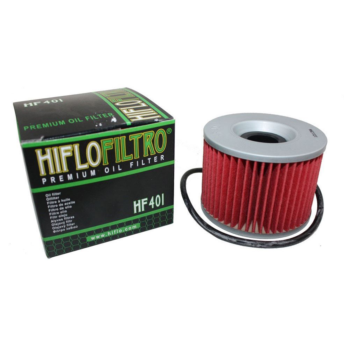 Foto 2 pulgar | Filtro de Aceite Premium para Moto Hiflofitro Hf401 Kawasaki color Rojo