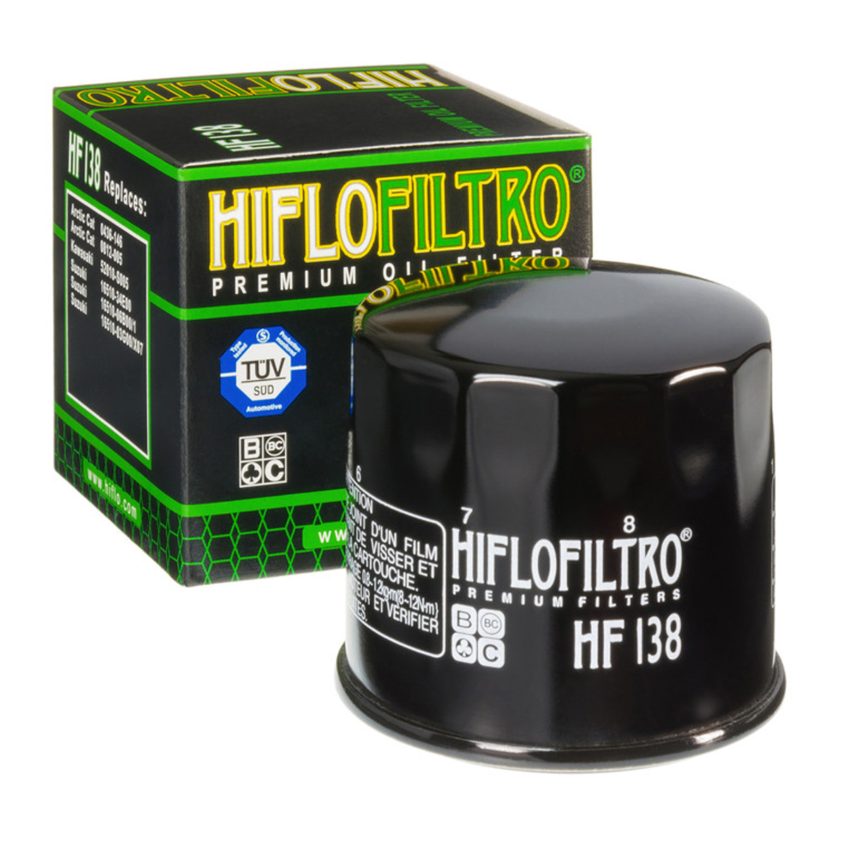 Filtro de Aceite para Moto Hiflofiltro Hf-138