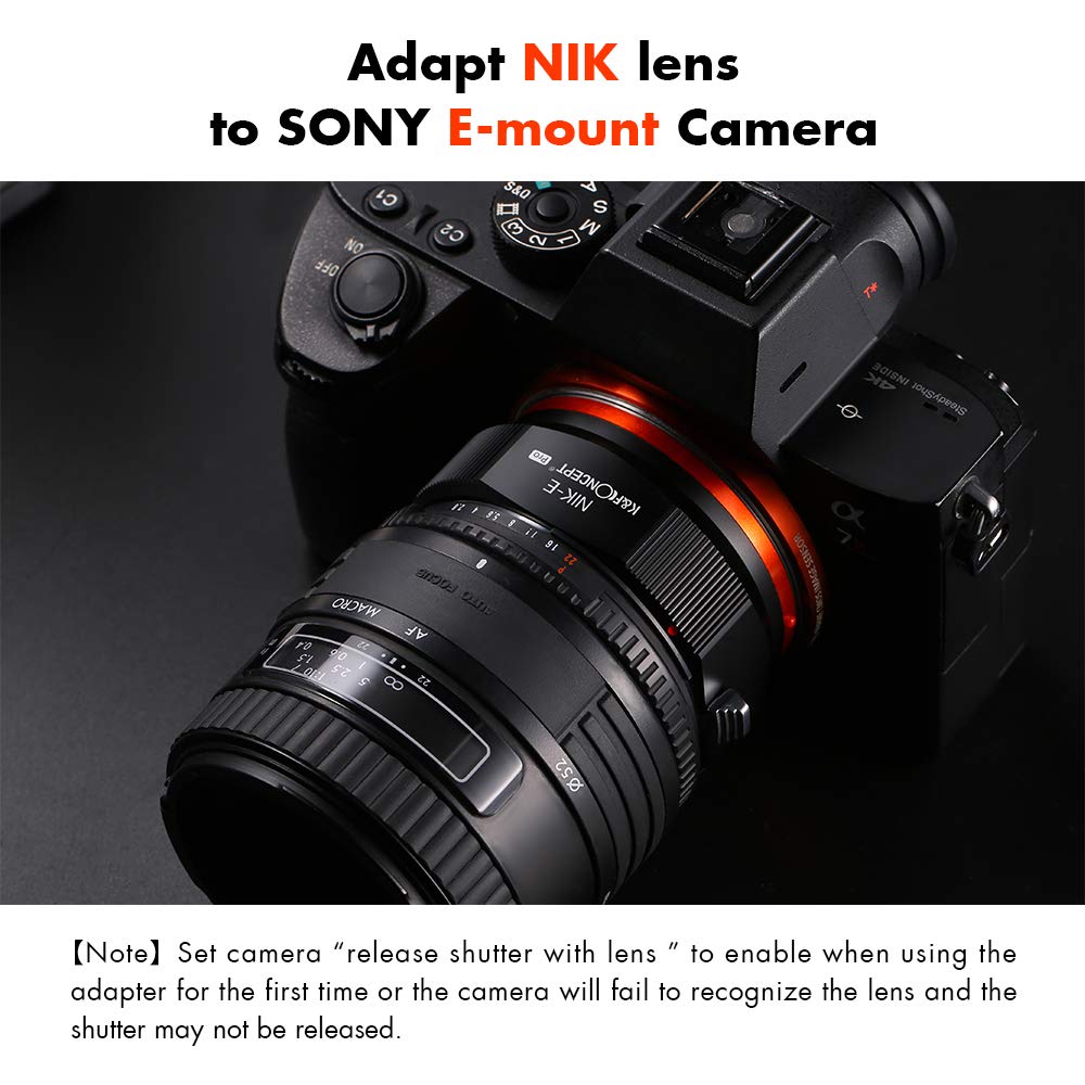 Foto 7 | Adaptador De Montura De Objetivo K&f Concept Nikon Ai Nikkor F A Sony E - Venta Internacional.