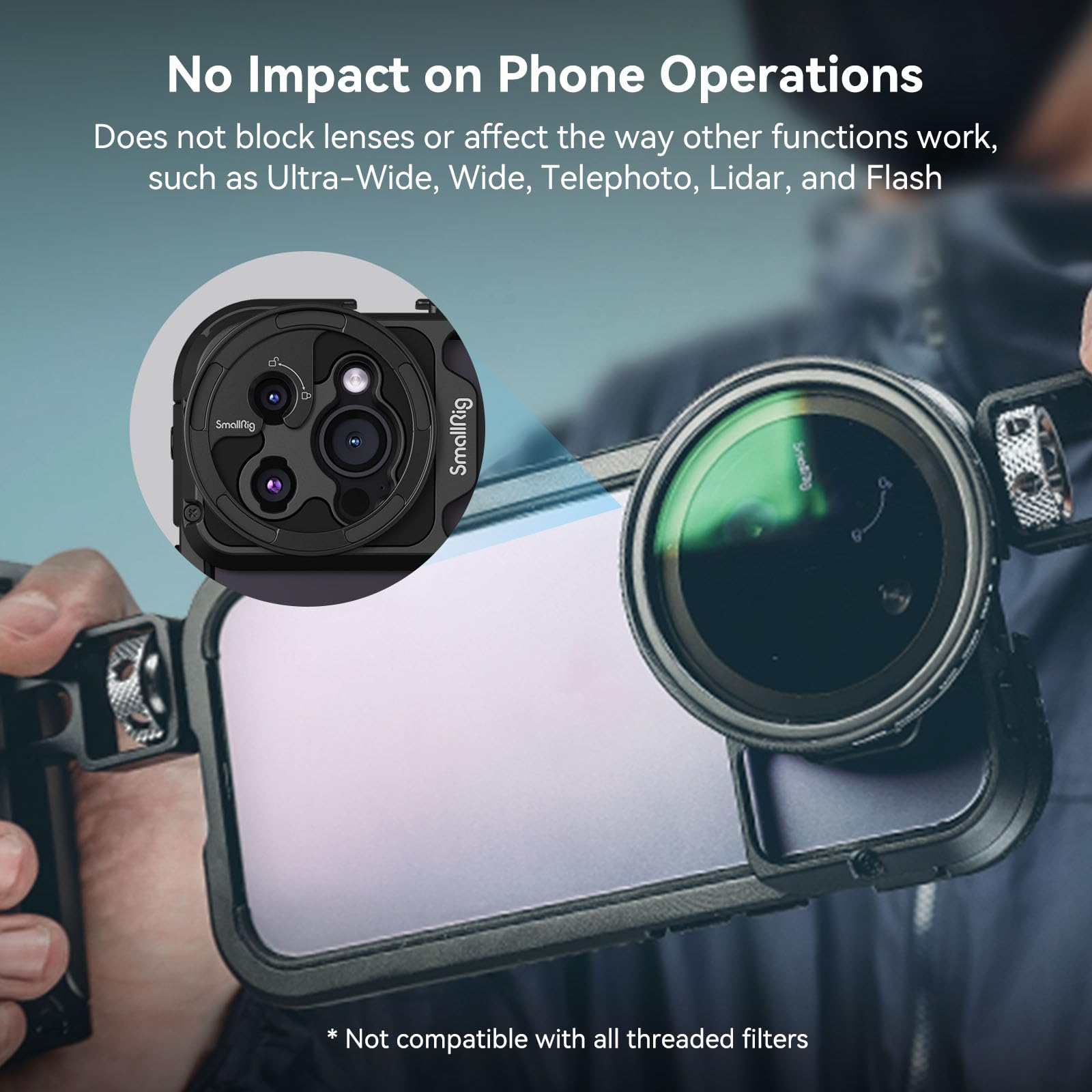 Foto 6 pulgar | Adaptador De Filtro Smallrig Magnético De 52 Mm Para Caja/funda De Teléfono - Venta Internacional.
