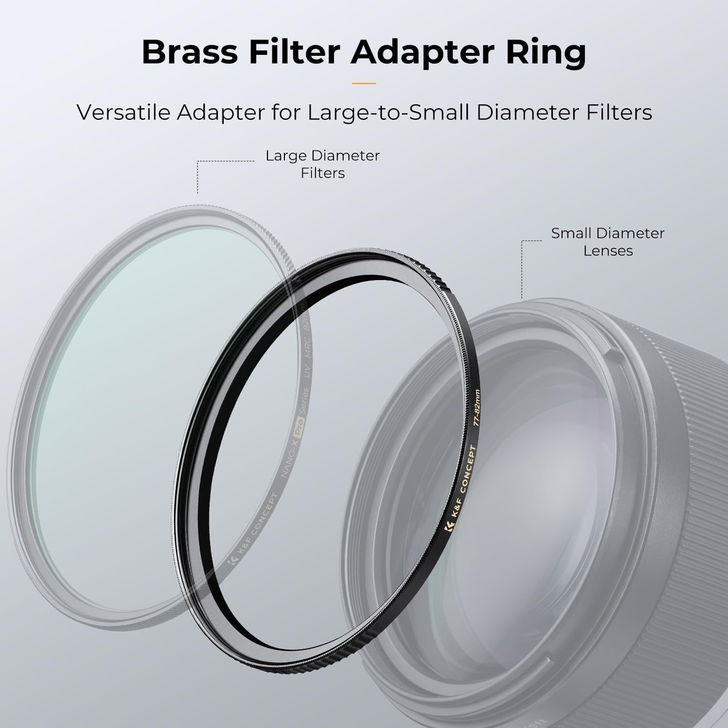 Foto 3 pulgar | Anillo Adaptador De Filtro De Lente Step-up K&f Concept 72-82 Mm - Venta Internacional.