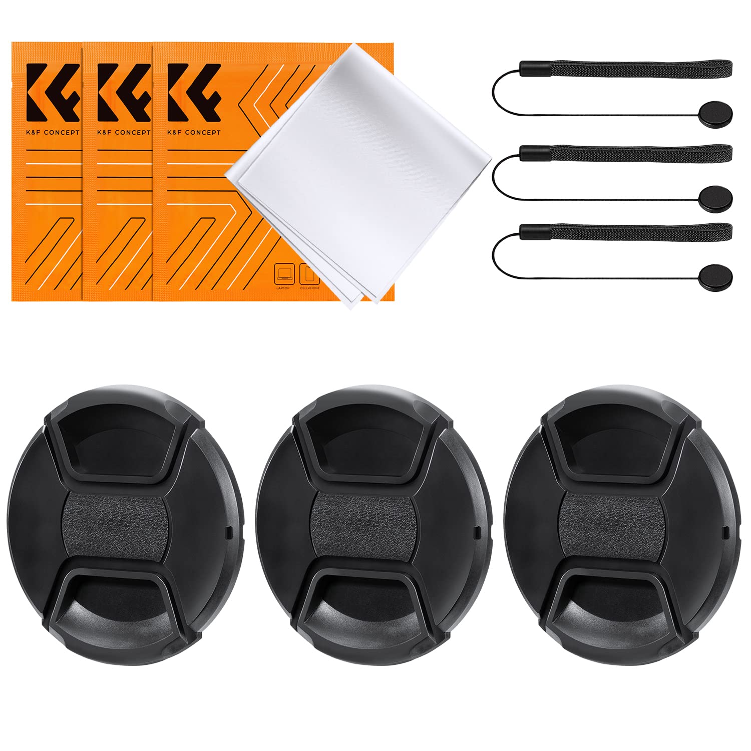 Tapa De Objetivo K&f Concept De 58 Mm Con Correa Antipérdida Para Nikon Canon - Venta Internacional.