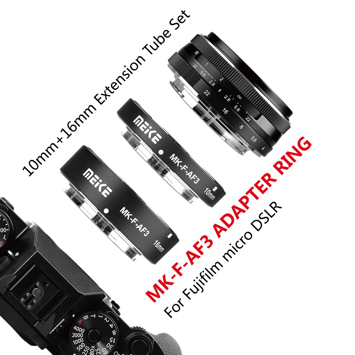 Foto 5 | Tubo De Extensión Macro Meike Mk-f-af3 Para Fujifilm X-mount - Venta Internacional.