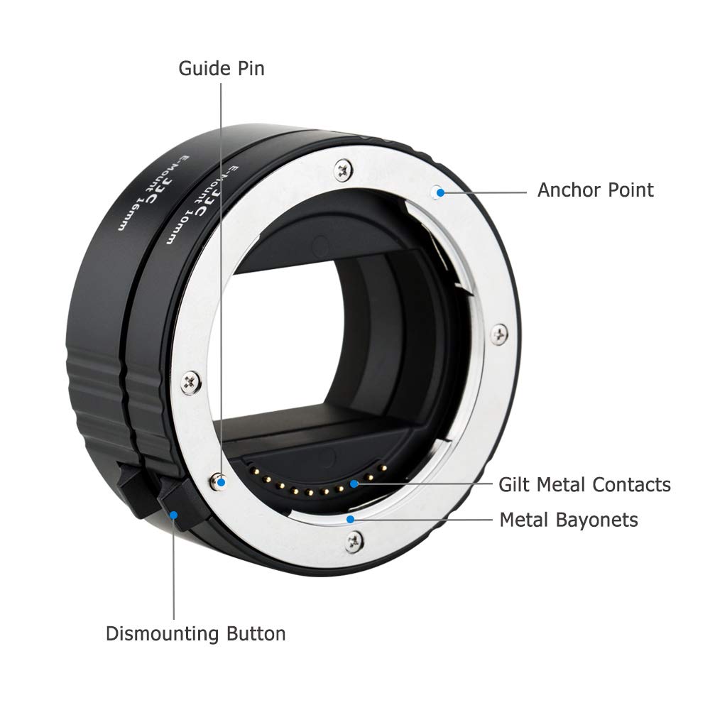 Foto 3 | Set De Tubos De Extensión Jjc Auto Focus Para Sony E Mount - Venta Internacional.