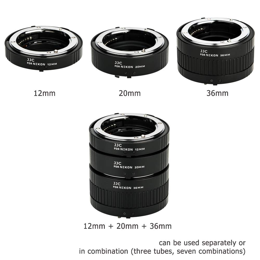 Foto 4 pulgar | Set De Tubos De Extensión Jjc Auto Focus Macro Para Montura Nikon F - Venta Internacional.