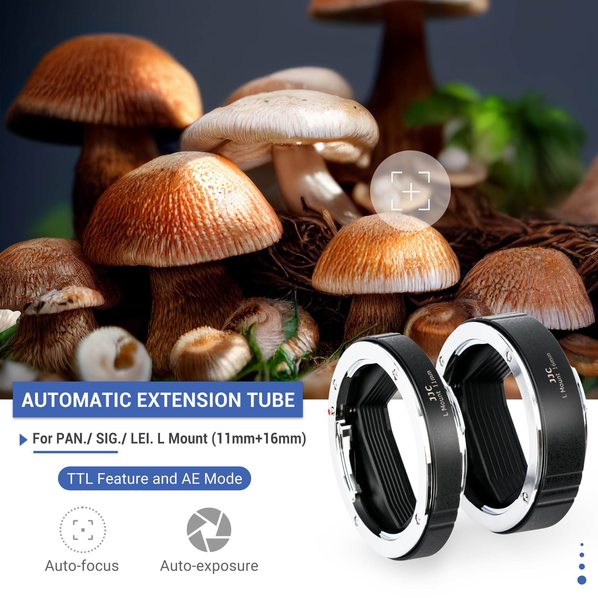 Foto 2 | Juego De Anillos De Tubo De Extensión Auto Focus Macro Con Montaje En L Jjc - Venta Internacional.