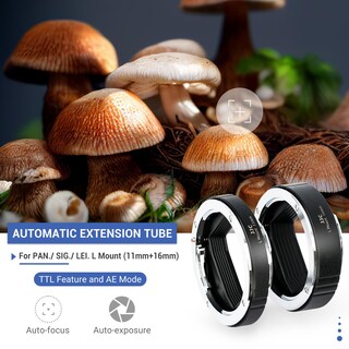 Foto 2 | Juego De Anillos De Tubo De Extensión Auto Focus Macro Con Montaje En L Jjc - Venta Internacional.
