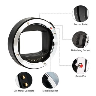 Foto 5 | Juego De Anillos De Tubo De Extensión Auto Focus Macro Con Montaje En L Jjc - Venta Internacional.