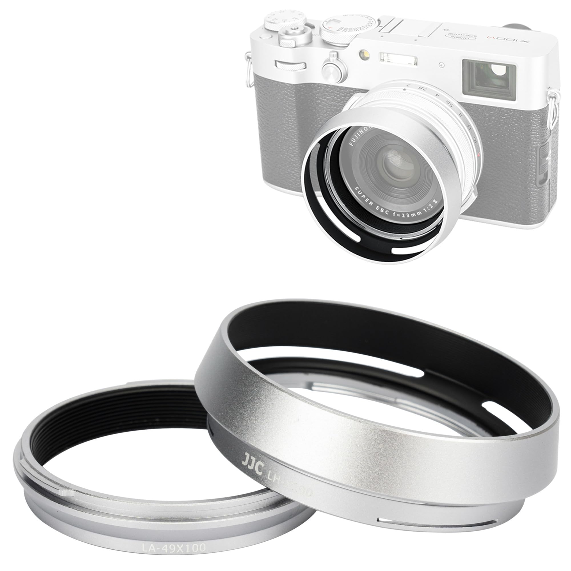 Foto 2 pulgar | Parasol De Lente Y Anillo Adaptador Para Fujifilm X100vi/v/f/t/s/70 - Venta Internacional.