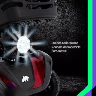Foto 5 | Scooter Eléctrico SANEZY con 4 Ruedas y Estructura de Acero