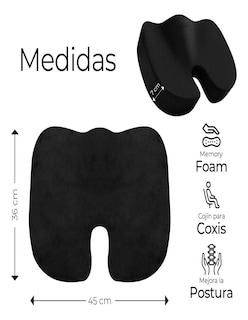 Foto 5 | Cojín Ortopédico Para Silla Asiento Auto + Termo De Agua De Regalo Güish
