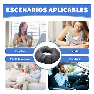 Foto 3 | Dona Ortopédica Para Hemorroides Y Coxis Grande Almoadas Eo Safe Imports Esi-20069 Gris