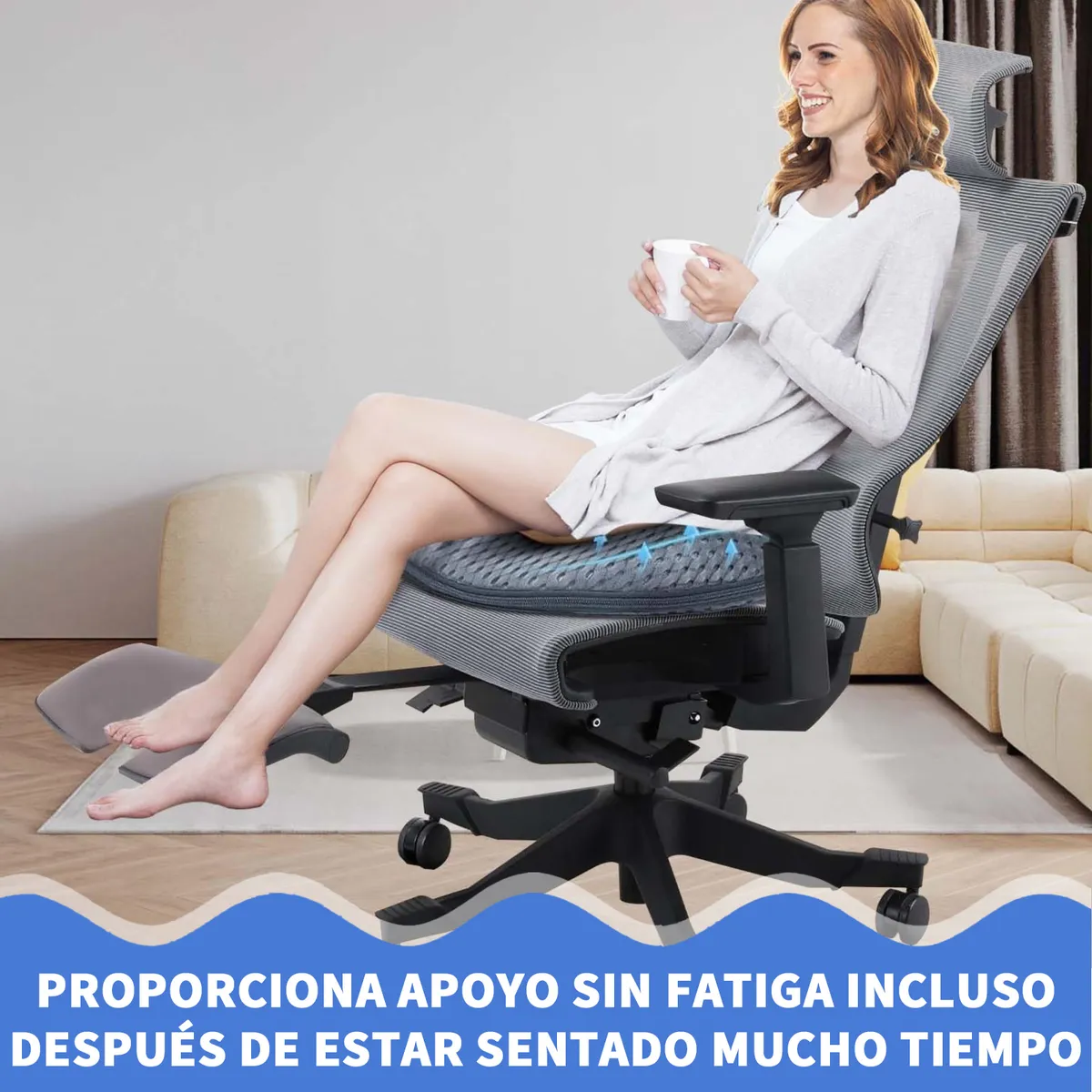 Foto 4 | Dona Ortopédica Para Hemorroides Y Coxis Grande Almoadas Eo Safe Imports Esi-20069 Gris