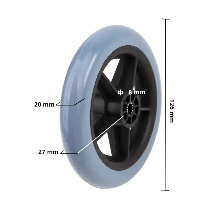 Foto 5 pulgar | Par de Llantas Delanteras SC Super Confort SM-SC-W5G para Silla de Ruedas 5x1 Pulgadas