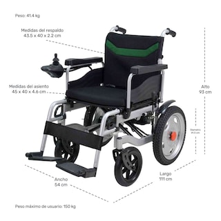 Foto 5 | Silla de Ruedas Eléctrica 5 Vel 6 Km Nanofort Comodidad Premium