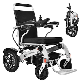 Foto 3 | Silla de Ruedas Eléctrica Plegable Nanofort Acero Controlador 5 Velocidades