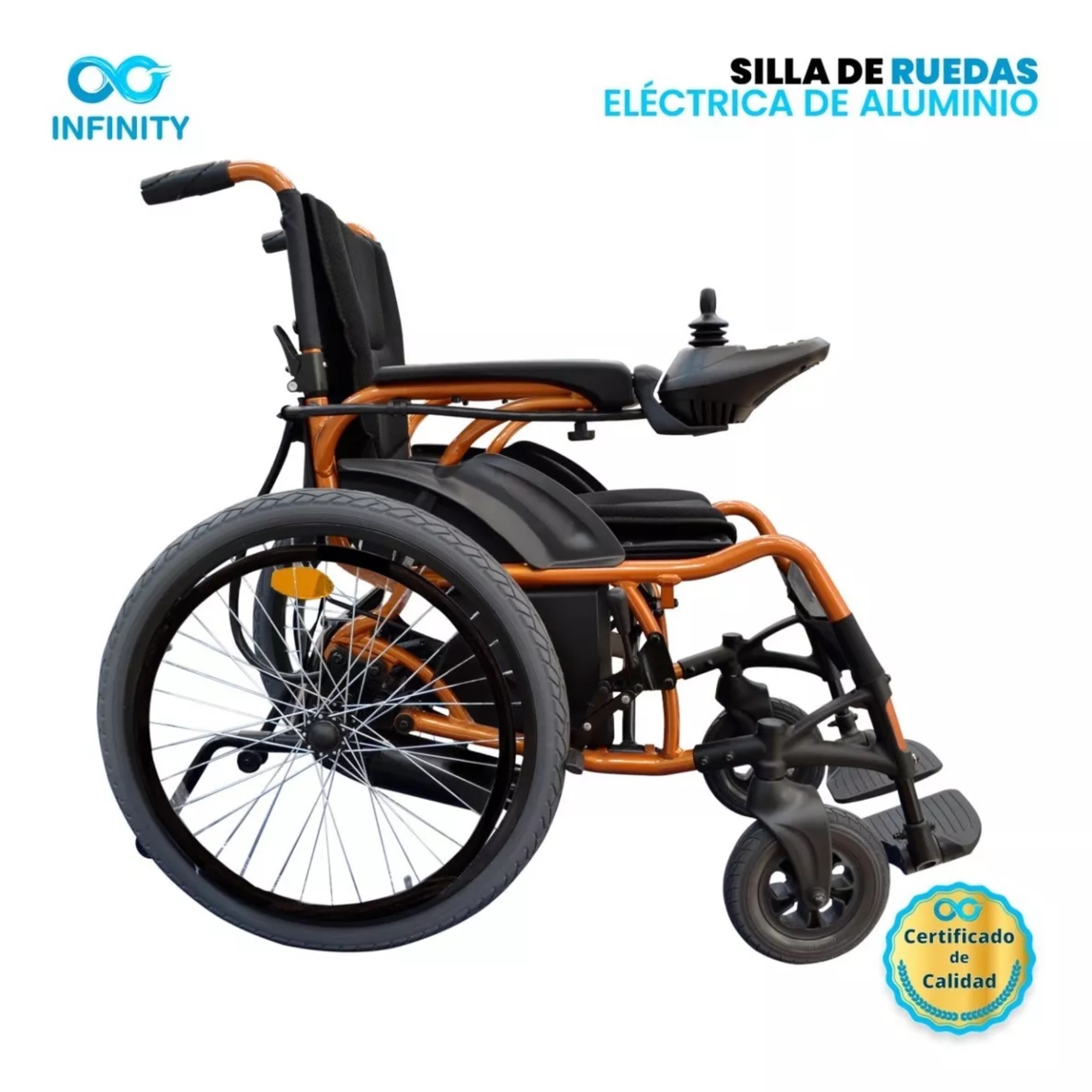 Foto 7 pulgar | Silla De Ruedas Eléctrica Todo Terreno Ultraligera Plegable