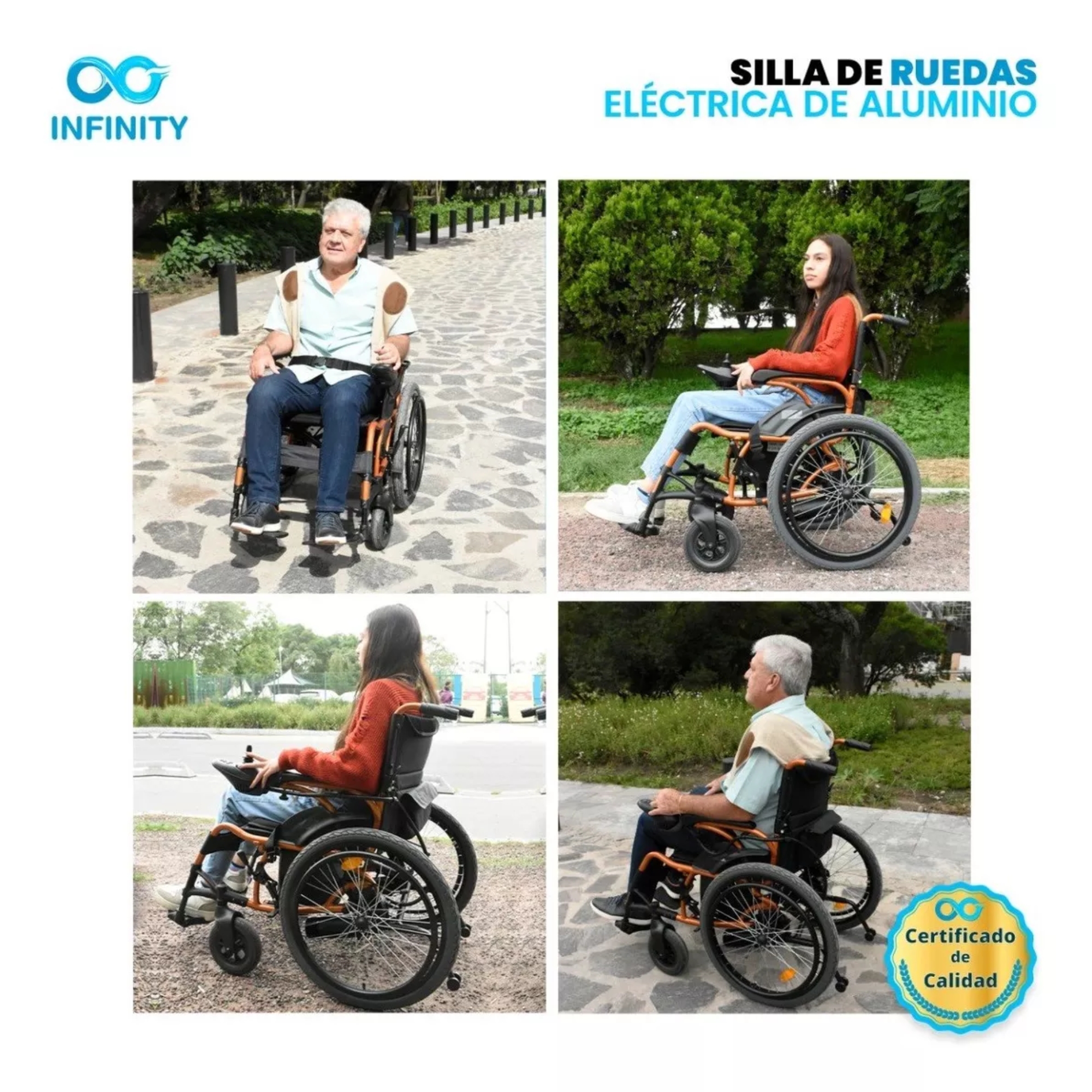 Foto 8 | Silla De Ruedas Eléctrica Todo Terreno Ultraligera Plegable