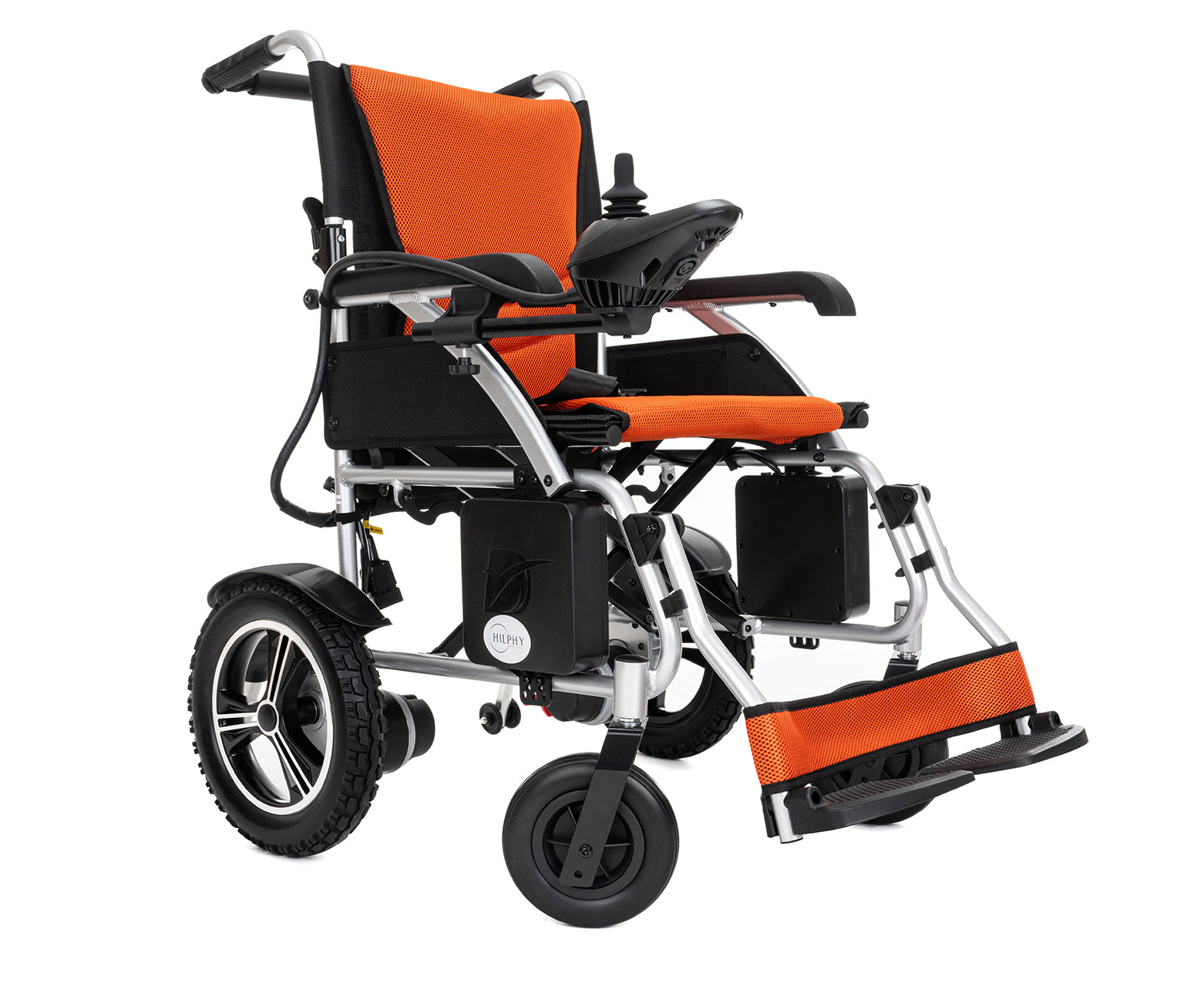 Silla de Ruedas Eléctrica Hilphy Medical Hil014nar Anaranjada