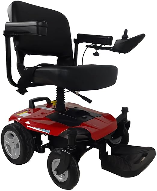 Silla de Ruedas Eléctrica Power - Compacta Desarmable Asiento Giratorio En 360° Soporta Hasta 130 Kg