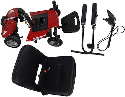 Foto 4 | Silla de Ruedas Eléctrica Power - Compacta Desarmable Asiento Giratorio En 360° Soporta Hasta 130 Kg
